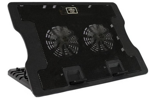 Base Refrigerante 638a 2 Ventiladores Plegable Negro