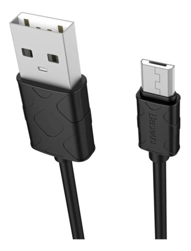 Cable De Carga 1 Metro Micro Usb Negro Baseus Yaven