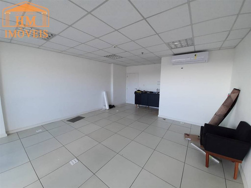 Imagem 9 de 15 de Sala Comercial Com Sacada Para Locacao. Helbor Office Sao Vicente - Hm3628
