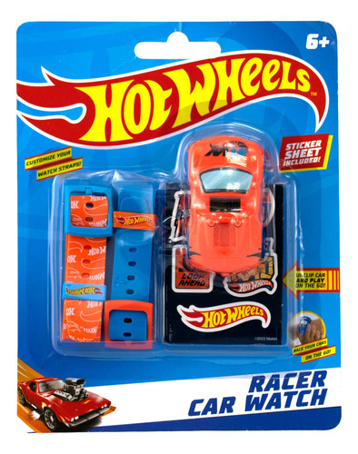 Reloj De Juguete Racer Car Watch Hot Wheels Color Naranja