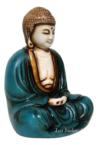Buda Shakyamuni 12 Cm De Altura Yeso Patinado.