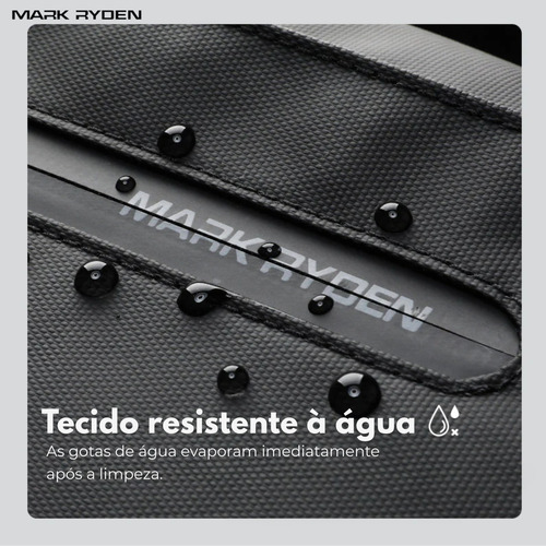Mochila Mala Viagem Multifuncional De Compressão À Vácuo Com Bomba Notebook 15,6 Modelo Aviator Air Mark Ryden - Cor Preto