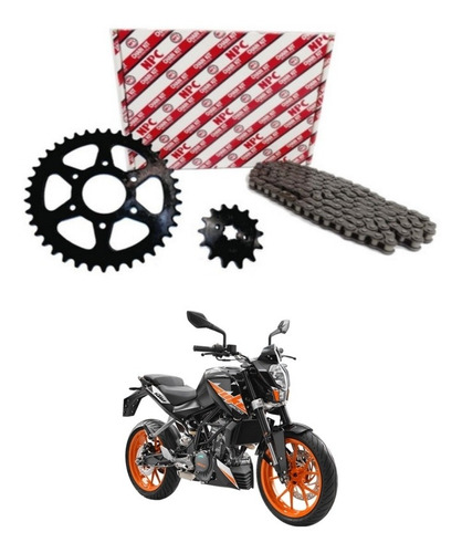 Kit De Transmision / Arrastre Ktm Duke 200 + Envío Gratis