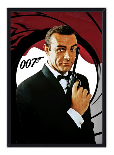 Cuadro Enmarcado - Póster James Bond - Sean Connery