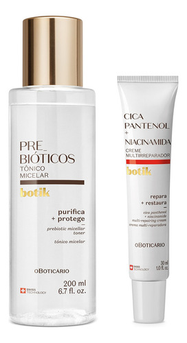b Btik: Tônic Micelar 200 l + re e Multirreparadr 30