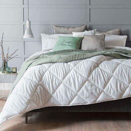 Imagen 3 de 5 de Edredón Duvet King Size Voluminoso Blanco Vianney