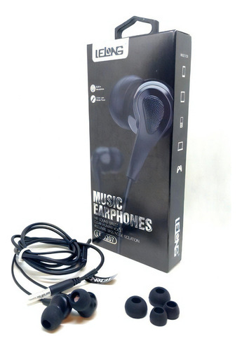 Fone De Ouvido - Music Earphones - Lelong - Preto 3.5mm P3 Cor Da Luz N/a