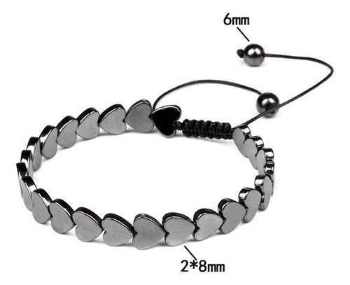 A Black Gallstone Magnetic Bracelet Energy Stone Health Slim