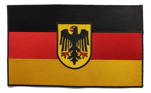 Parche Bordado Bandera Alemania Germania Grande Con Escudo