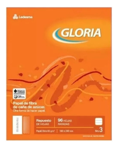 Repuesto De Hojas Gloria 96 Hojas Oferta
