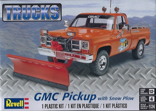 Gmc Pickup With Snow Plow  1:24 Marca Revell