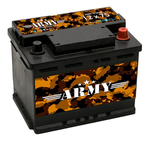 Bateria 12x75 Reforzada Libre Manteniemiento Army