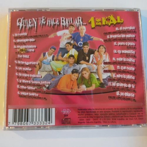 Cd 1 De Kal Quien Te Hace Bailar