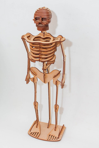 Maqueta Esqueleto 3d Beto El Esqueleto 40cm-imaginarte Láser