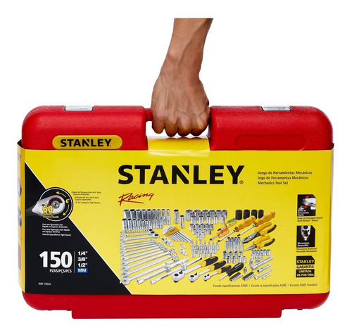 Imagen 8 de 11 de Juego De 150 Herramientas Mecanicas Racing Stanley R99-150la