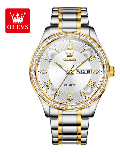 Relojes De Cuarzo Con Diamantes De Lujo Olevs Luminous