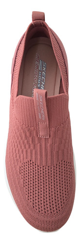 Tenis Mujer Confort Casual Deportivo Descanso Plataforma Memory Foam Bobs Unity Skechers 117440 Rosa