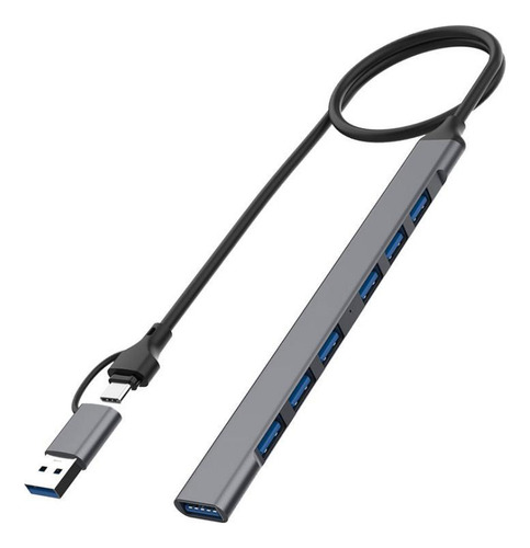 Divisor Usb A Usb C A Usb 3.0 Y Adaptador Usb 2.0 7 Puertos