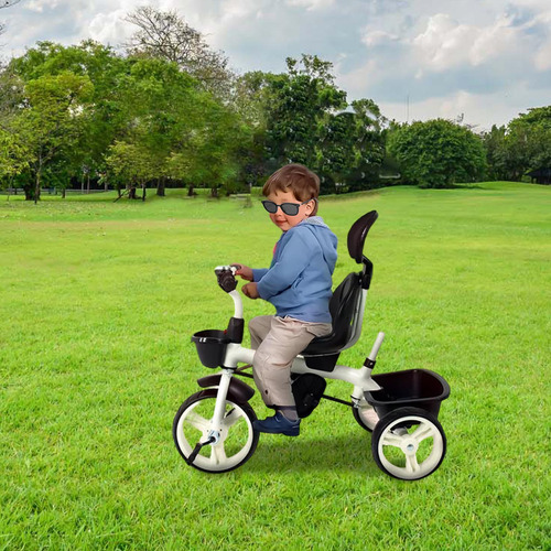 Triciclo Para Bebé Con Asiento Giratorio Carriola Ajustable