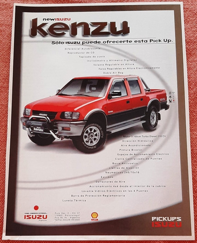 Isuzu Kenzu Pick Up Publicidad