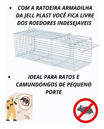 Armadilha Ratoeira Pega Ratos E Roedores
