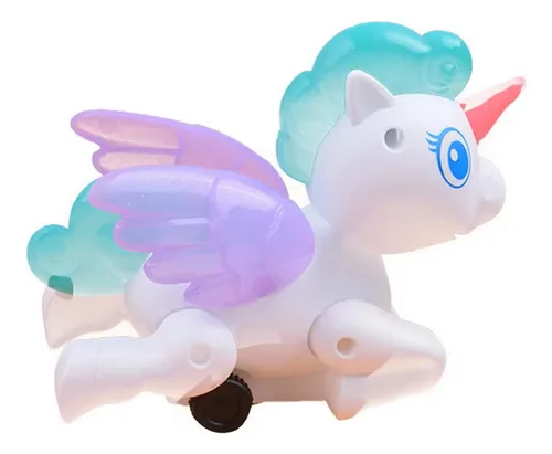 Carros De Cuerda Unicornio Pony Juguete Niñas X 4 Unidades