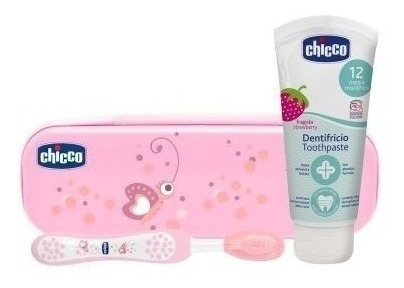 Set De Higiene Oral Chicco Cepillo Pasta Y Neceser Babymovil