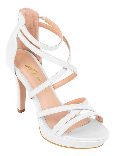 Sandalias Fiesta Angie Tan A-27 Blanco