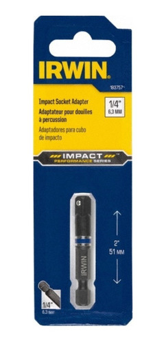 Adaptador  51mm Encastre 1/4 A 1/4 Alto Impacto Prof. Irwin