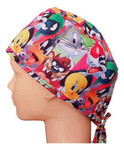 Gorro Quirúrgico De Tela, Más De 50 Estampados Lunney Tunnes Unitalla