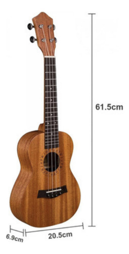 Ukelele Acústico Soprano 23 Pulgadas Con Funda