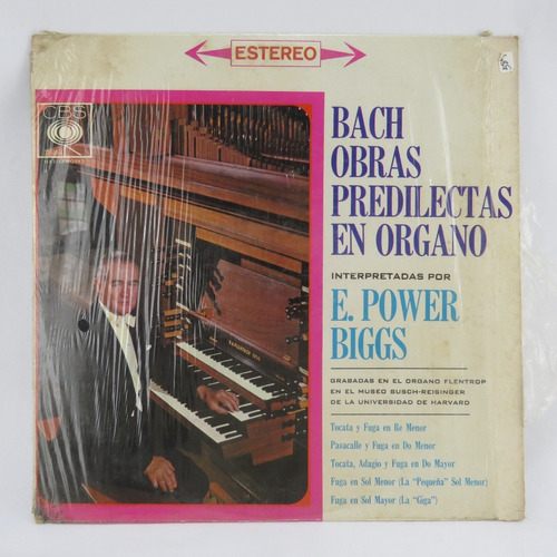 D584 E Power Biggs -- Bach Obras Predilectas En Organo Lp