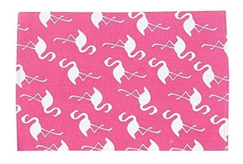 Cyf Home Beachy Flamingo Algodon Individual Reversible Mant