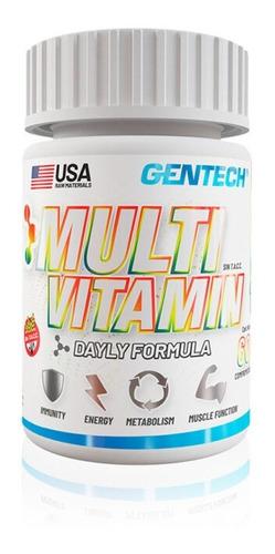 Multivitamínico Gentech Daily Formula Vitaminas/minerales 