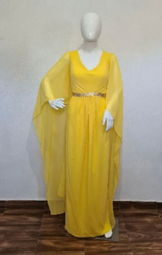 Gloriance Vestido De Fiesta M/l Amarillo
