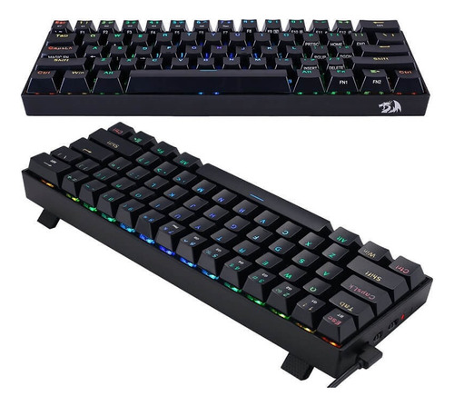 Teclado Mecánico Inalambrico Redragon Draconic Black K530rgb