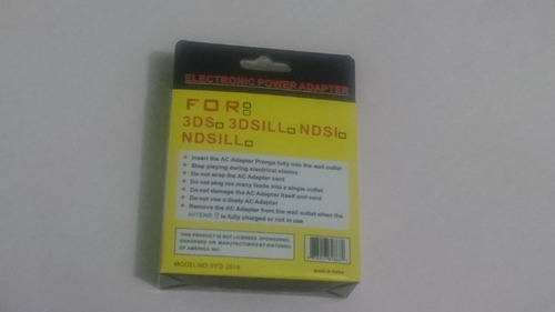 Cargador Nintendo 3ds / 3ds Xl Dsi Fuente De Poder 3ds