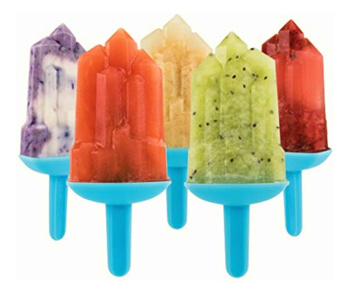 Tovolo Star Ice Pop Molde Para Hacer Paletas Azul Set De 5