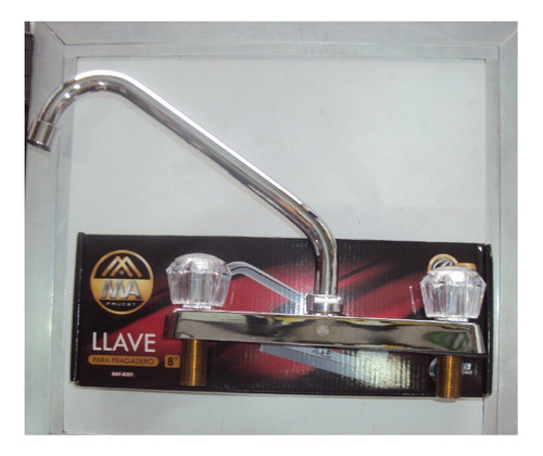 Llave De Fregadero 8¨ De Metal Doble 