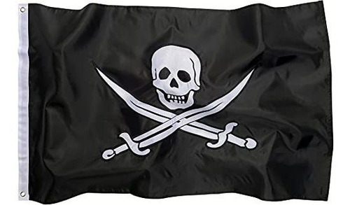 Bandera Piratas Bandera Pirata - Pancarta Jolly Roger De Nai