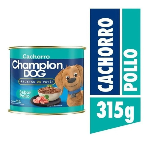 Champion Dog Recetas Cachorro Sabor Pollo 315gr Pack 24un Mp