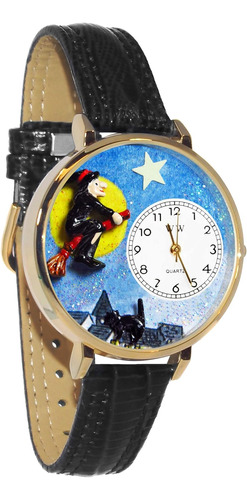 Halloween Flying Witch 3d Watch | Gold Or Silver Finish...