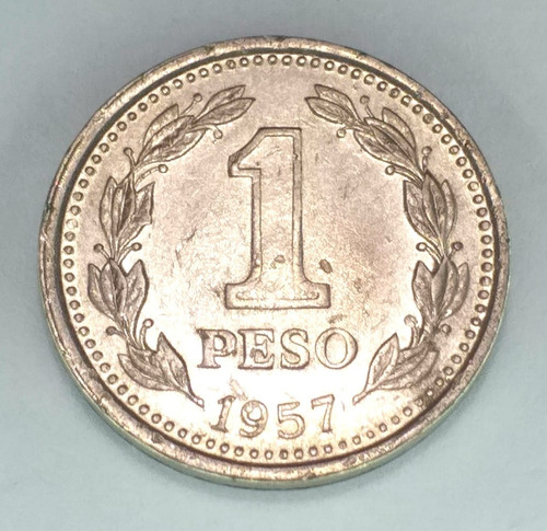 Antigua Moneda De 1 Peso 1957 Republica Argentina