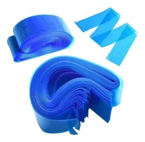 Kit 100 Protetor De Clip Cord E Rca Azul Tatuagem 58x5cm