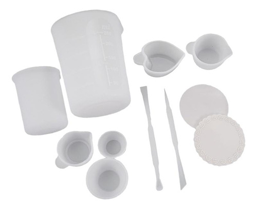 8x Kit De Herramientas De Tazas Medidoras De Resina De