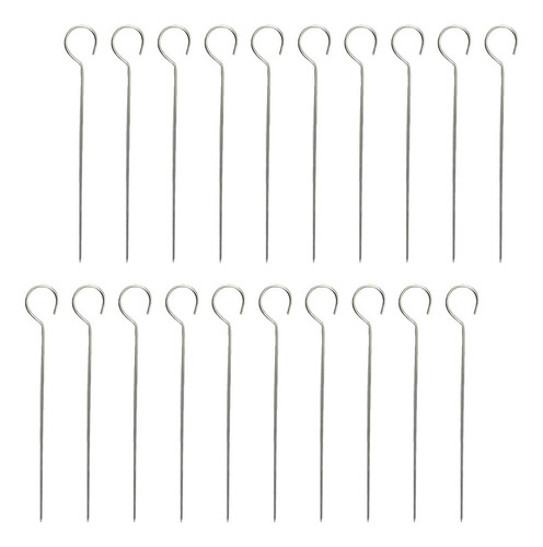 Brochetas De Camarones, Aguja De Cola De Ganso De Acero Inox