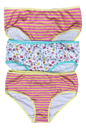 Pack X3 Bombachas Estampadas Modal Soft - Niña Art 6119