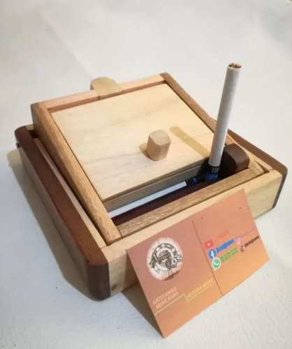 Dispensador De Cigarros Hecho Artesanalmente En Madera