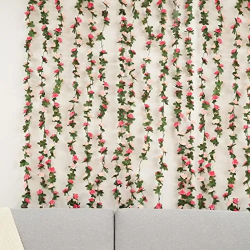 Bleum Cade 2 Guirnaldas De Flores De 164 Pies De De Rosas