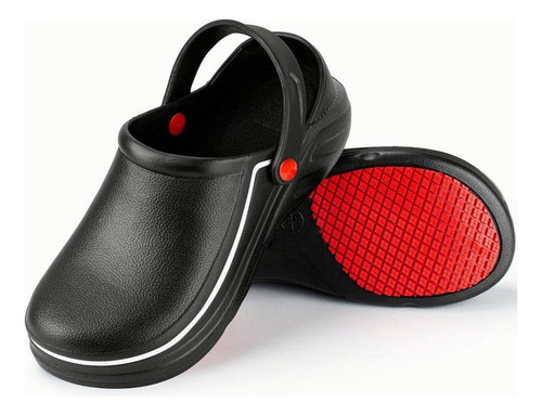Zapato Zuecos For Chef Cocina Unisex Cómodo Antiderrapante1